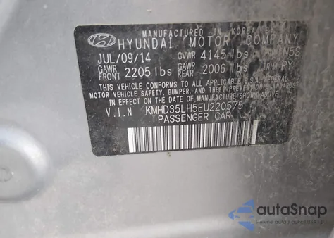 2014 Hyundai Elantra Gt from USA, damaged, VIN KMHD35LH5EU220575